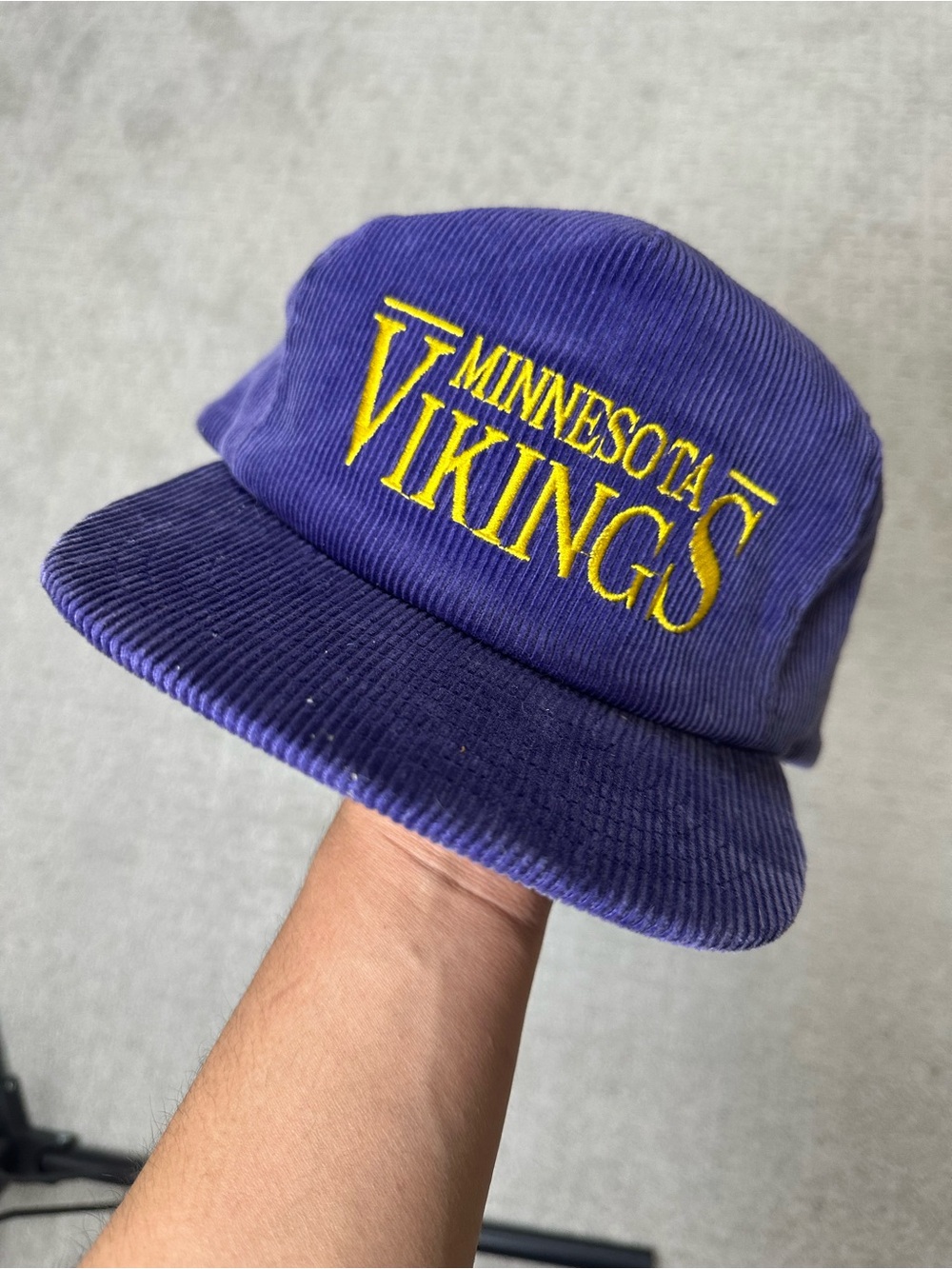 Vintage Minnesota Vikings Corduroy Hat